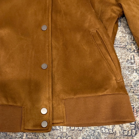 Abercrombie & Fitch Faux Suede Bomber Jacket - Picture 4 of 6